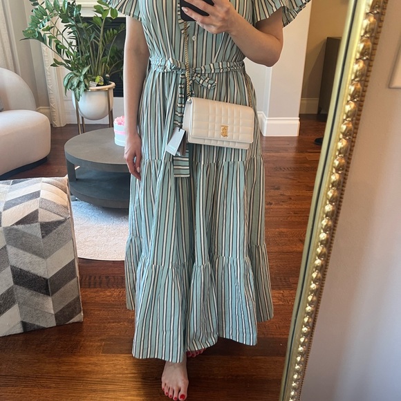 Burberry White Quilted Lola crossbody Bag/Clutch - Picture 8 of 9